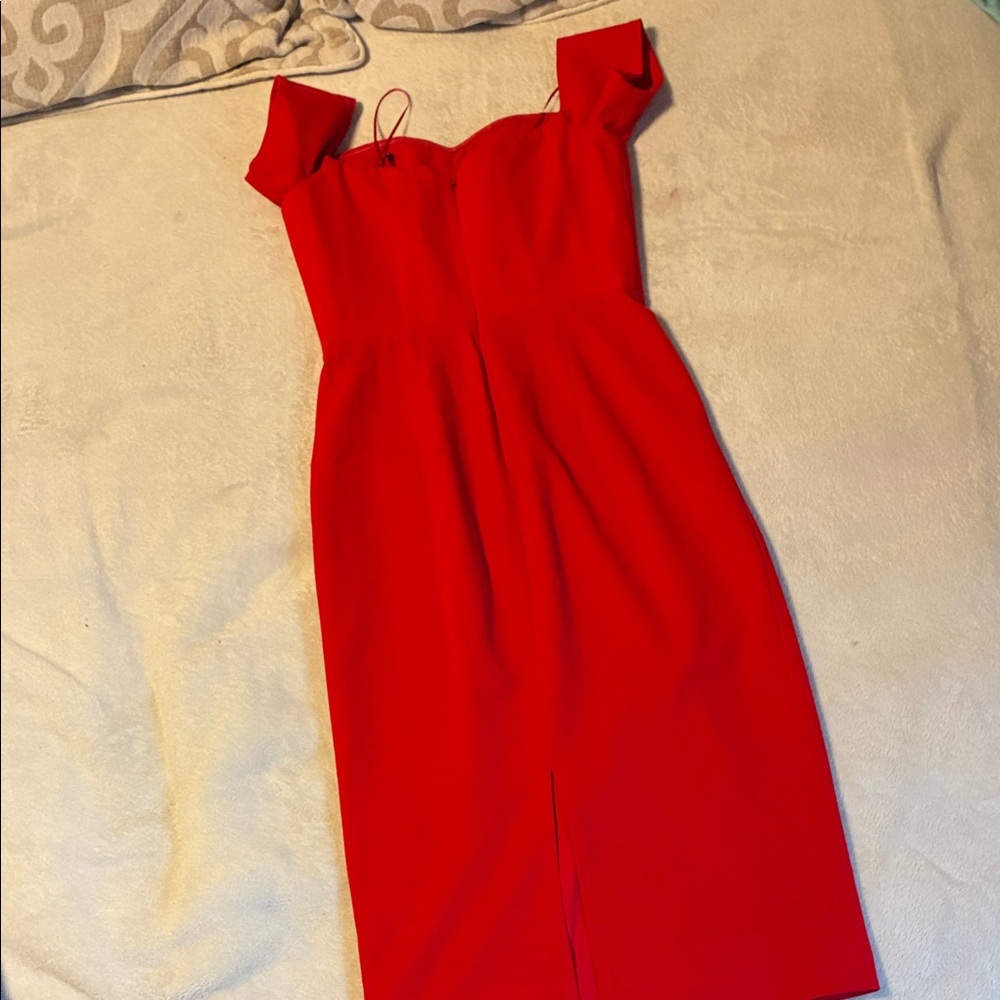 Dress the Population Strapless Red Dress - Picture 4 of 7
